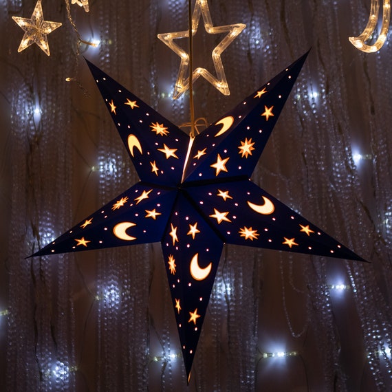 Moon and clearance stars lampshade