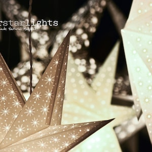 White Christmas Star Lanterns