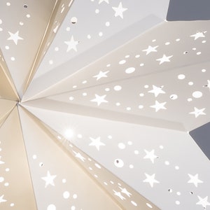 White Christmas Star Lantern Decoration