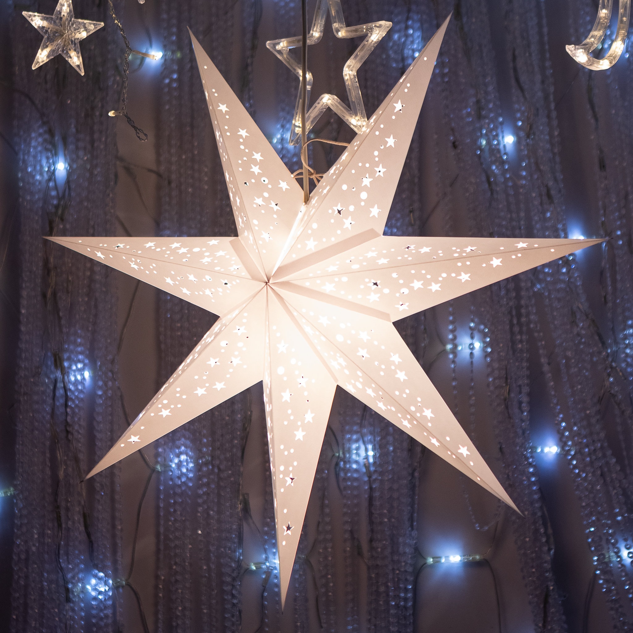 Lampe étoile - 20 cm - Lampe étoile or - Noël - Décorations de Noël - Noël  - 20 cm 