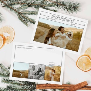 Canva Christmas Card with Photo 5x7 Template Printable Xmas Card Photo Holiday Card Editable New Years Card Download with Pictures