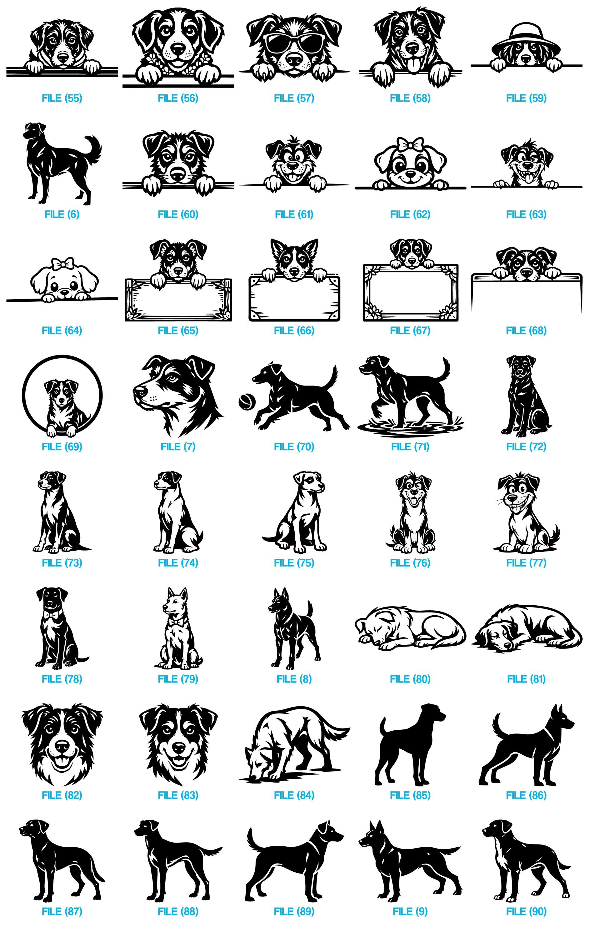 Harrier Dog Svg & Png Bundle for Cricut and Laser Engrave Projects ...