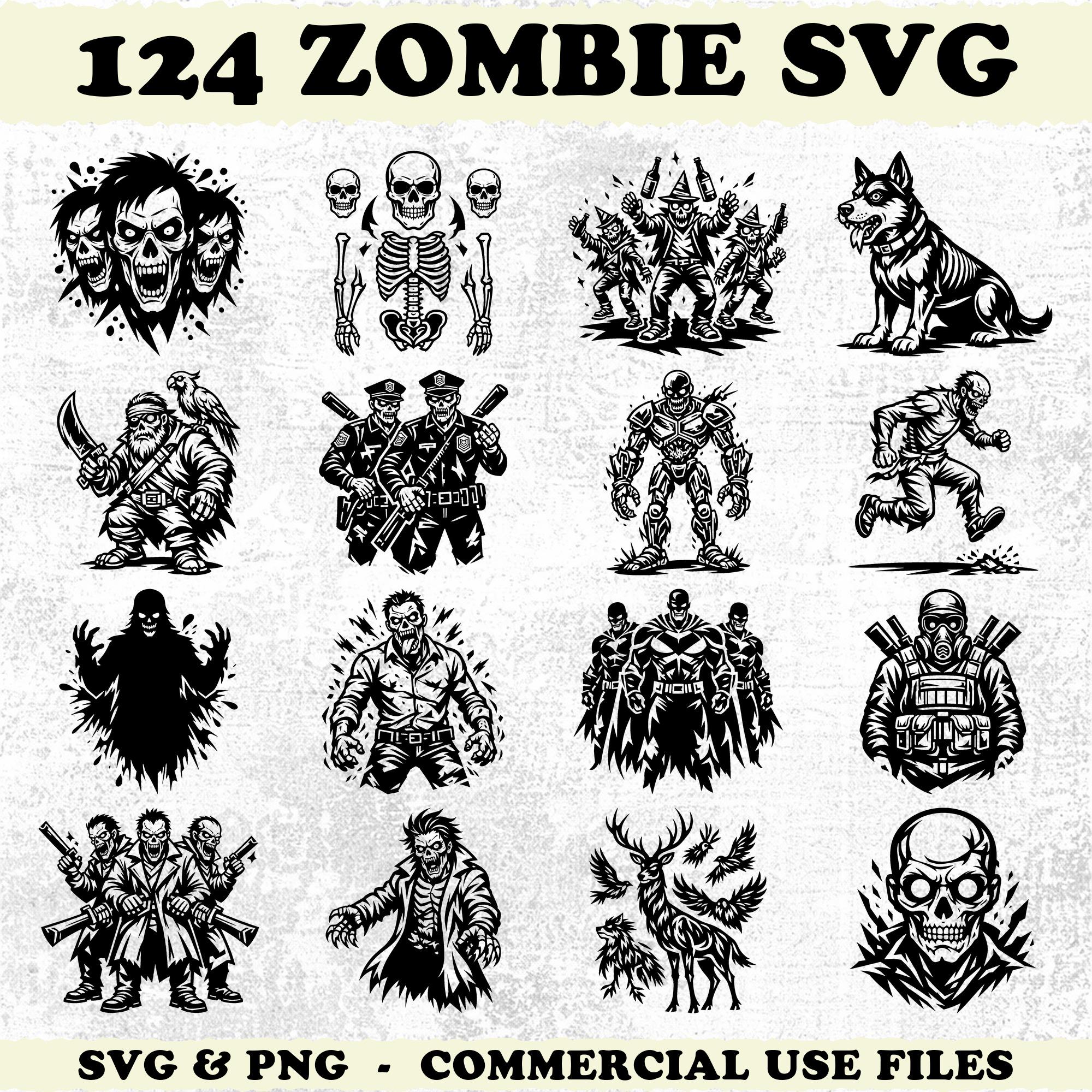 Zombie Racing Svg Zombie SVG & PNG Bundle for Cricut and Laser Engrave Crafts Instant ...