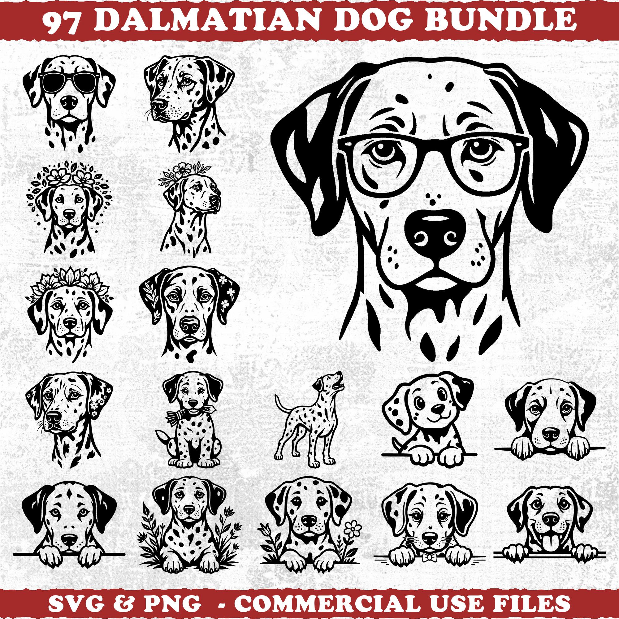 Dalmatian Dog Svg & Png Bundle for Cricut and Laser Engrave Projects ...
