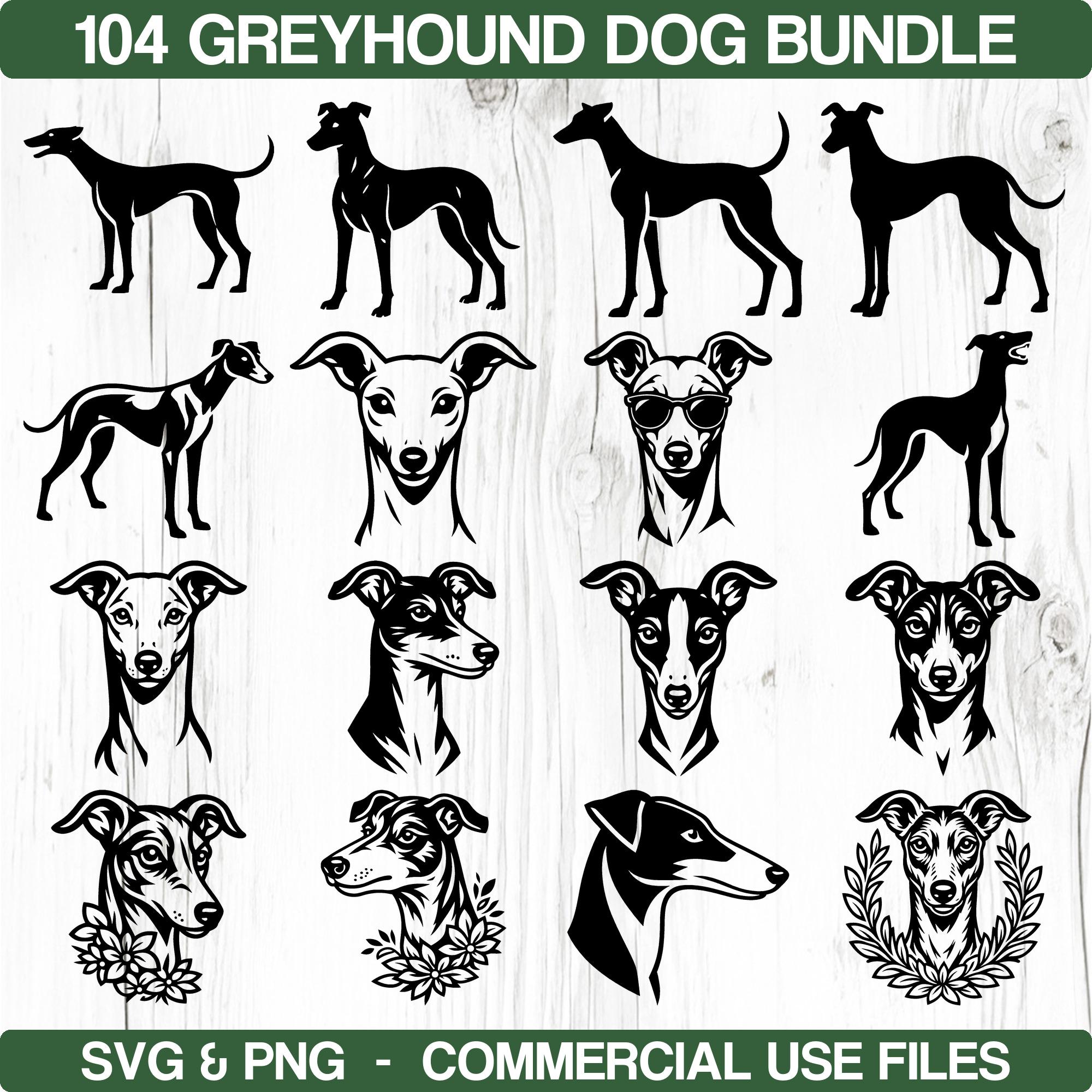 Greyhound Dog Svg & Png Bundle for Cricut and Laser Engrave Projects ...