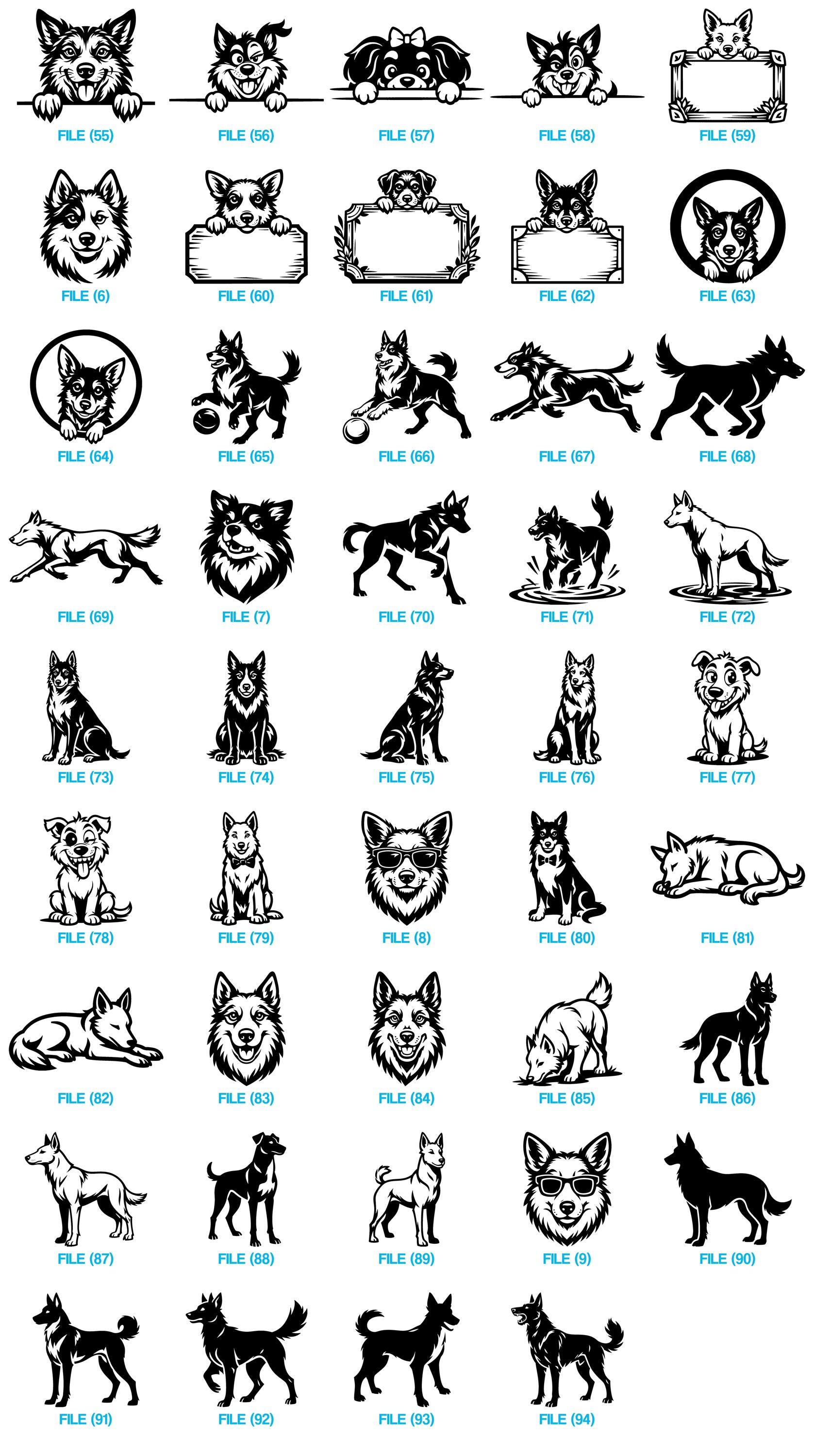 Azawakh Dog Svg & Png Bundle for Cricut and Laser Engrave Projects ...