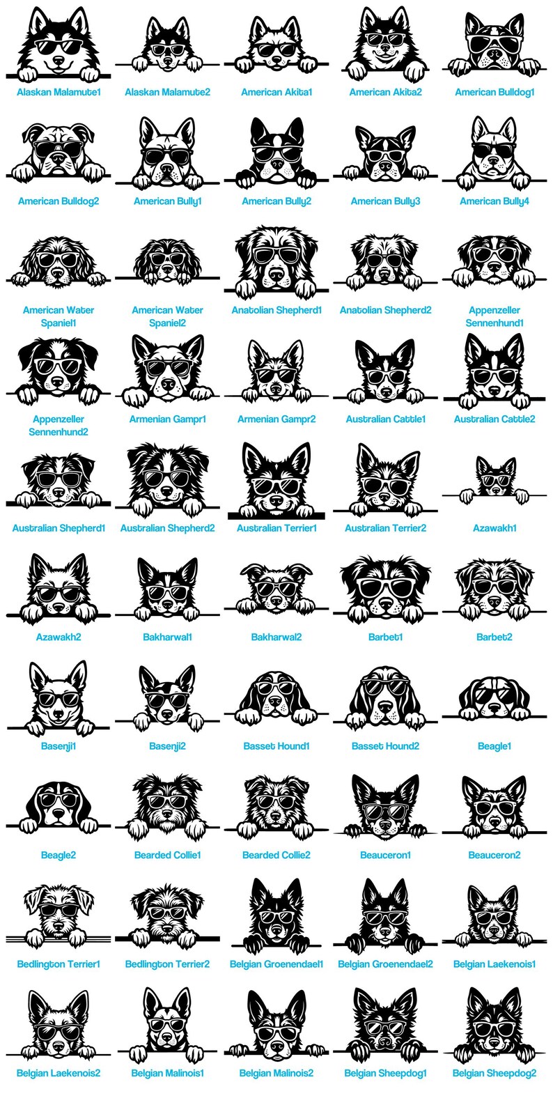 Dog SVG PNG Bundle for Cricut & Laser Engrave Projects With Paw Prints ...