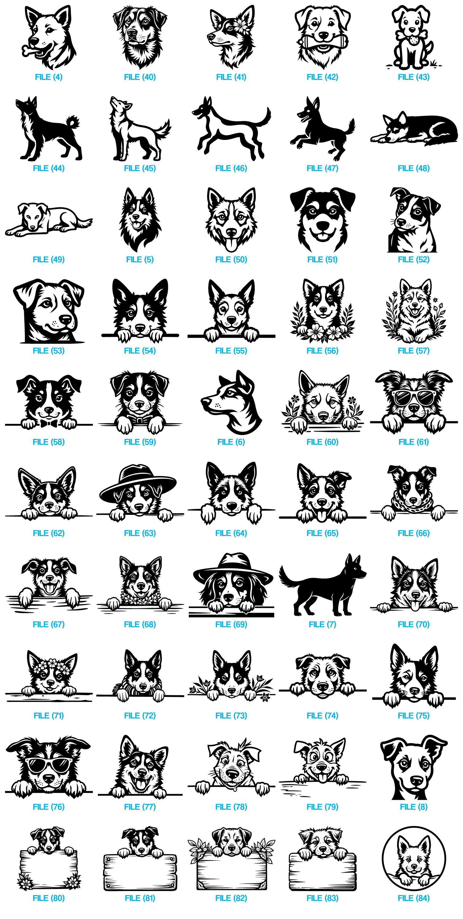 Carolina Dog Svg & Png Bundle for Cricut and Laser Engrave Projects ...