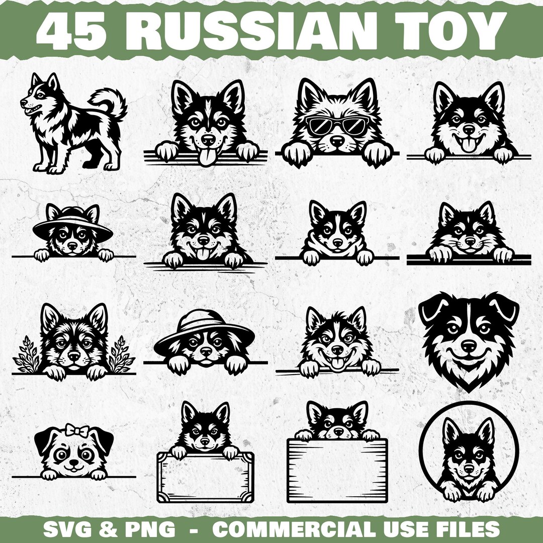 Russian Toy Dog Svg & Png Bundle for Cricut and Laser Engrave Projects ...