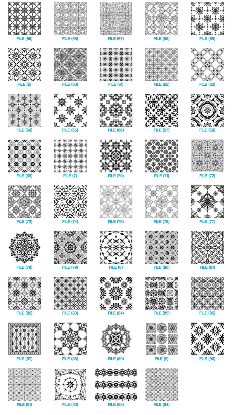 Islamic Geometric Pattern Svg & Png Bundle for Cricut and Laser Engrave ...