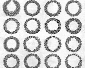 Wildflower wreaths Svg & Png Bundle for Cricut and Laser Engrave projects instant downloads