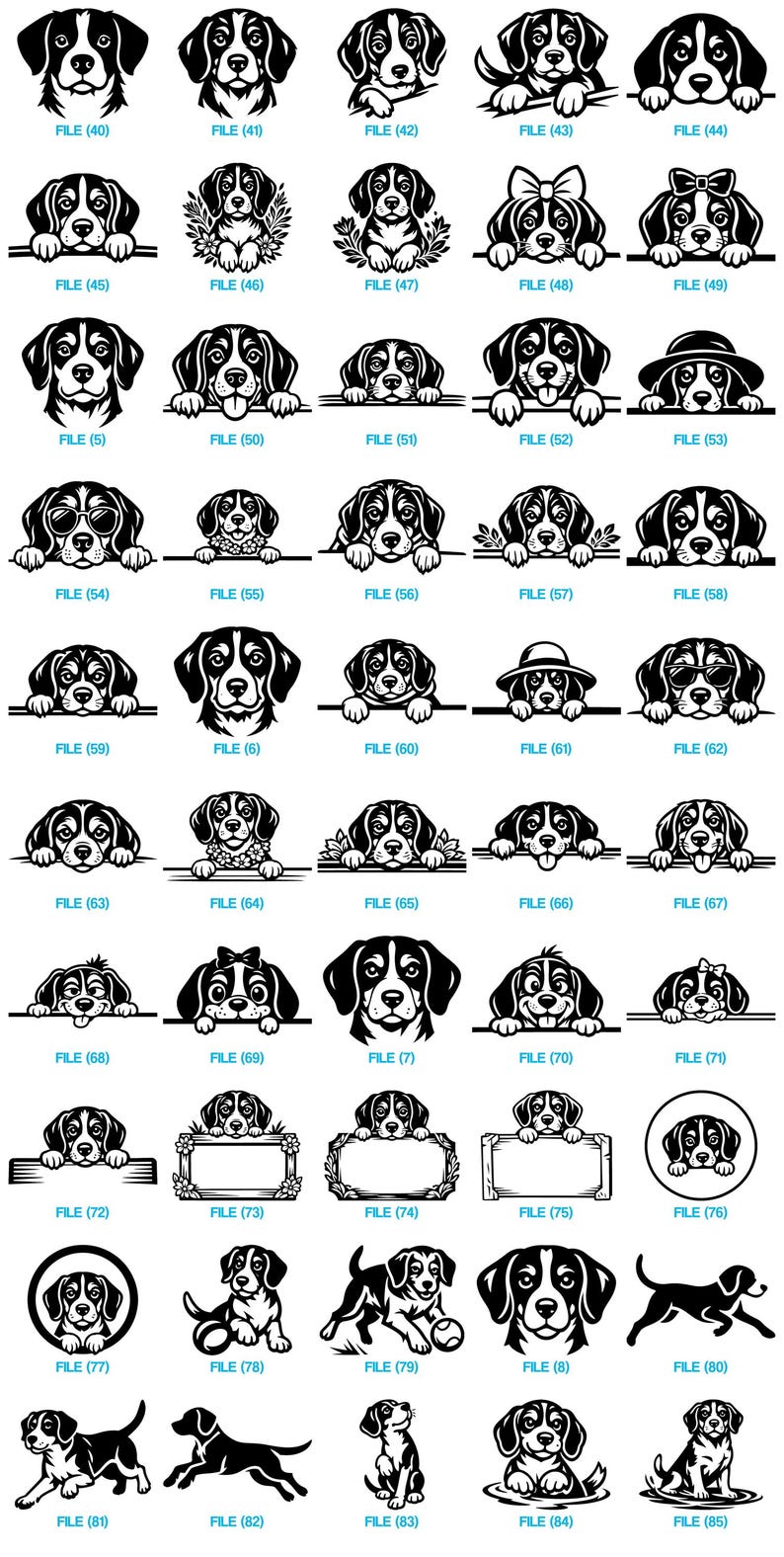 Beagle Dog Svg & Png Bundle for Cricut and Laser Engrave Projects ...