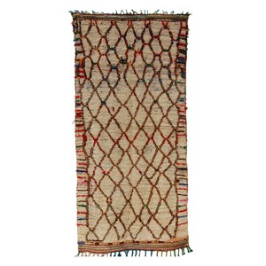 Authentic Colorful Azilal Area Rug | Authentic Moroccan Rug | Boho Floor Rug | Berber Rug | Wool Rug | Large Bohemian Rug | Entryway Rug