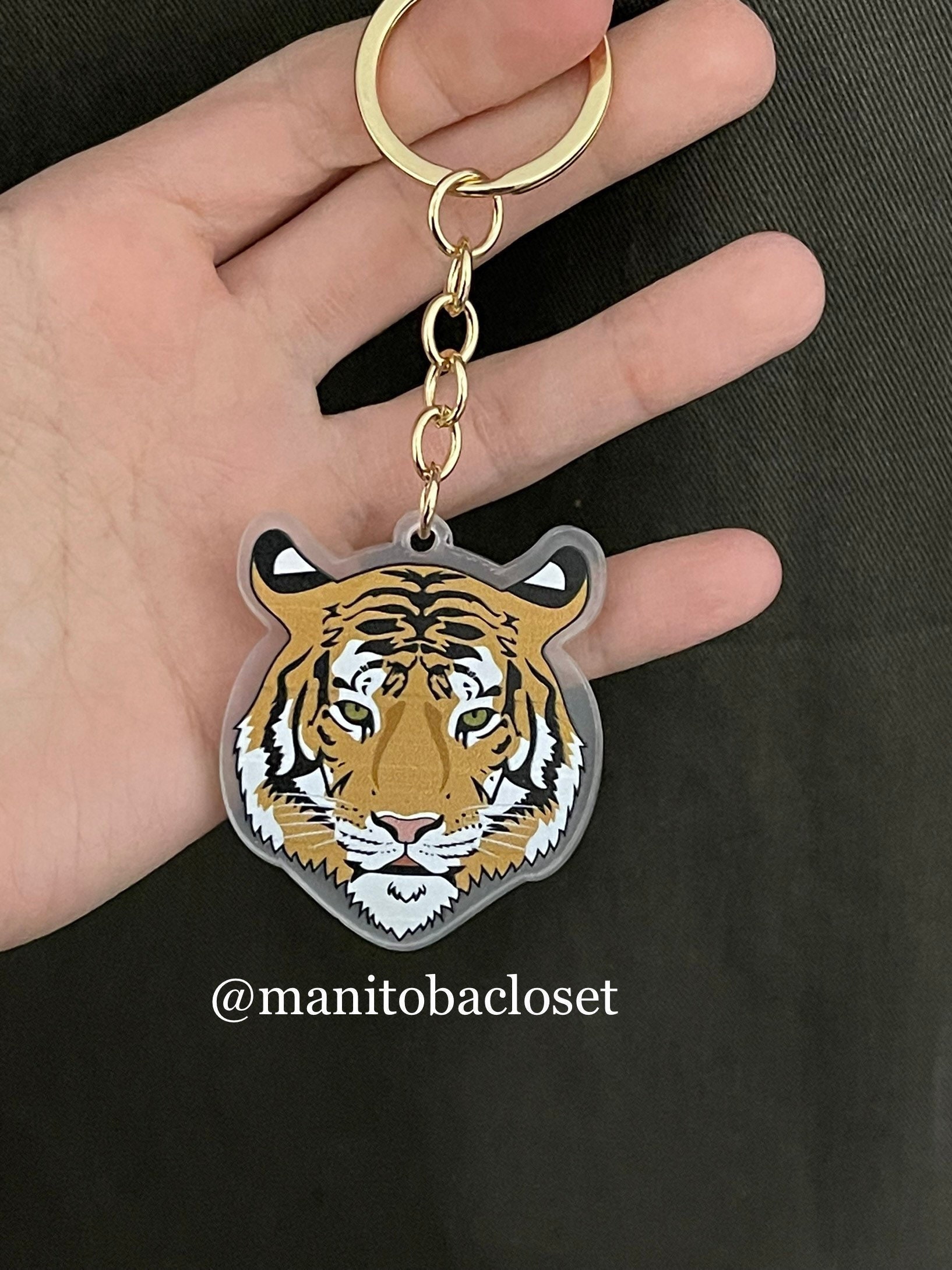 Tiger Wooden Key Chains 4 Inches – BestPysanky