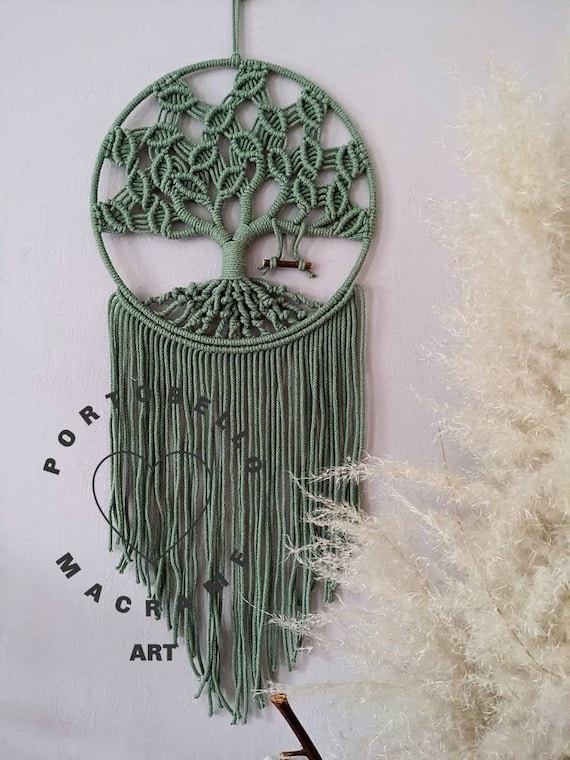 Macrame Tree of Life,macrame Dreamcatcher Wall Hanging,modern