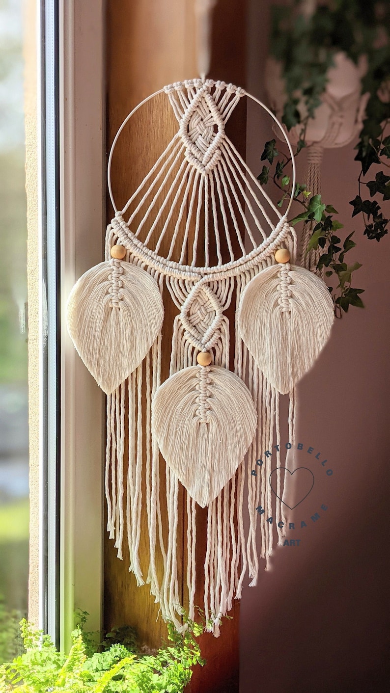 Macrame Dreamcatcher Wall Hanging,modern Macrame,living Room Decor ...