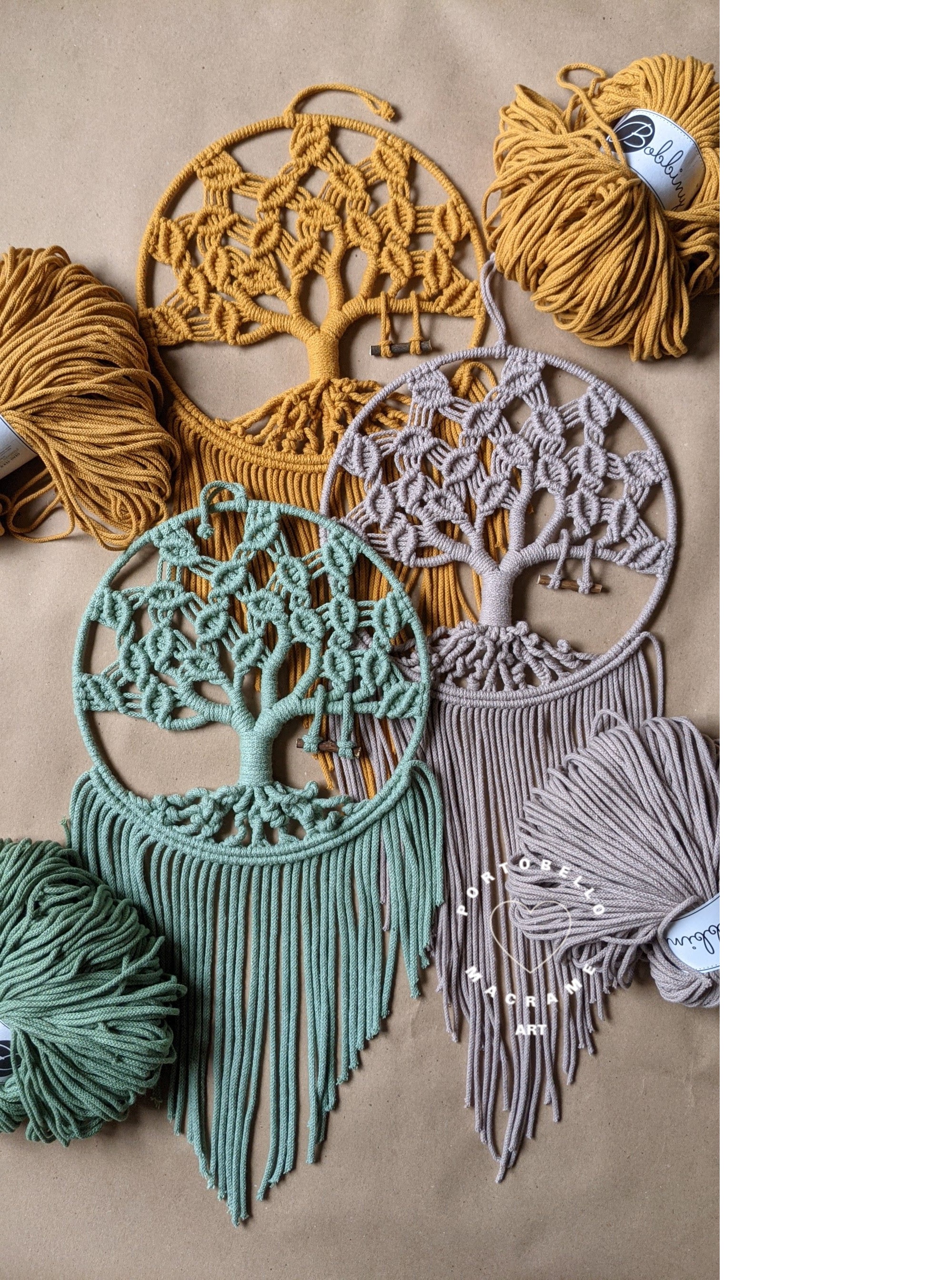 Fabriquer Arbre De Vie Macramé Arbre de vie en macramé tenture murale attrape-rêves en - Etsy France