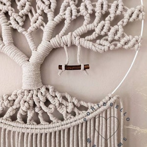 Tree Branch Macrame Large Macrame Tree of Life,handmade Cozy Room Decor,unique Decor Art ...