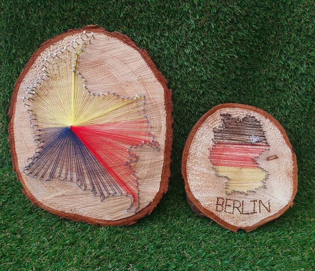 Country Wooden String Art City Art Travel Decor Tree Art Etsy