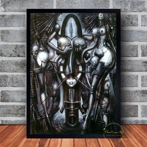 Hr Giger Li II Poster Leinwand Wandkunst Familie Schlafzimmer Dekor Rahmenoption verfügbar