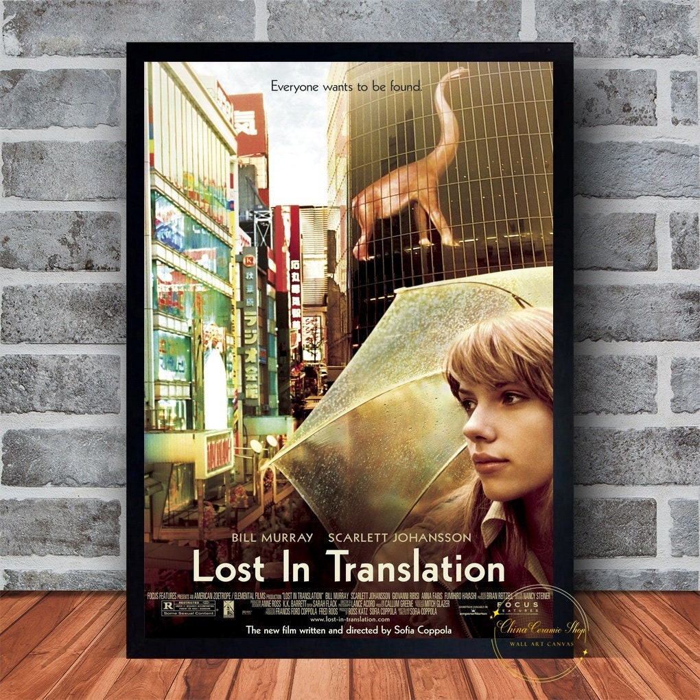 Lost in Translation Movie Poster Canvas Wall Art Family Bedroom Decor Frame  Option Available - Etsy, image size:1020x1020