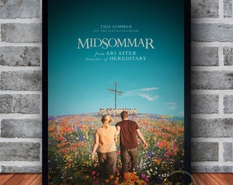 Midsommar Movie Poster Canvas Wall Art Family Bedroom Decor Frame Option Available