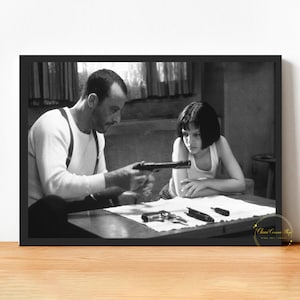 Leon The Professiona Movie Poster Canvas Wall Art Family Bedroom Decor Frame Option Available