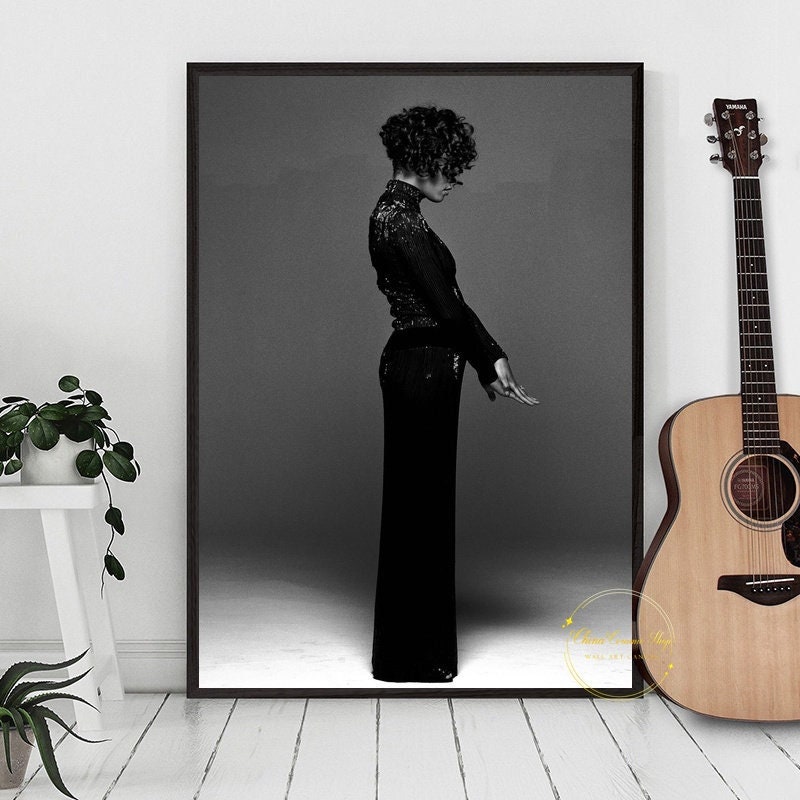 Discover Whitney Houston Music Poster Canvas Wall Art Family