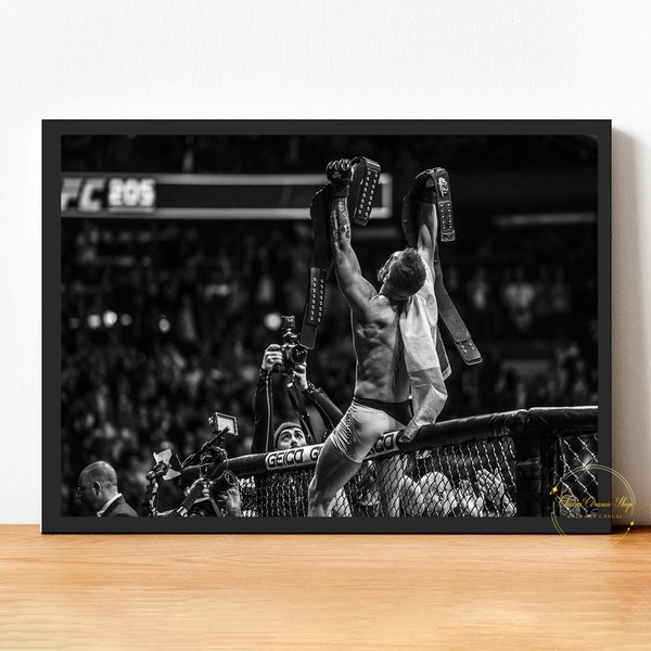 Conor Mcgregor Boxing Poster Canvas Wall Art Family Bedroom Decor Frame Option Available
