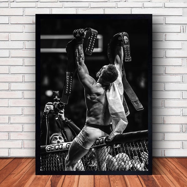 Conor Mcgregor Boxing Poster Canvas Wall Art Family Bedroom Decor(Frame Option)