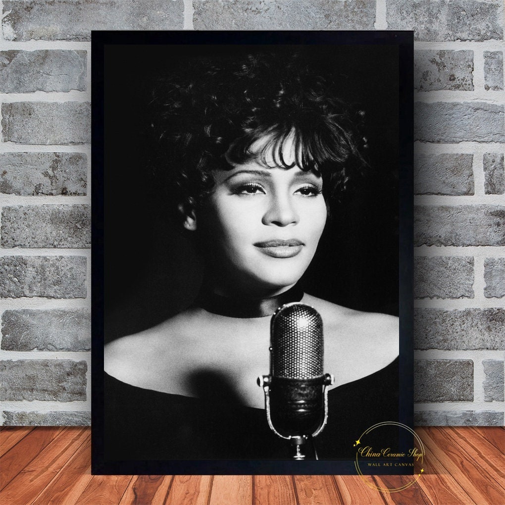 Discover Whitney Houston Music Poster Canvas Wall Art