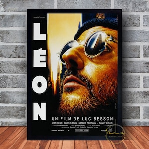 Leon The Professional Movie Poster Canvas Wall Art Family Bedroom Decor Frame Option Available