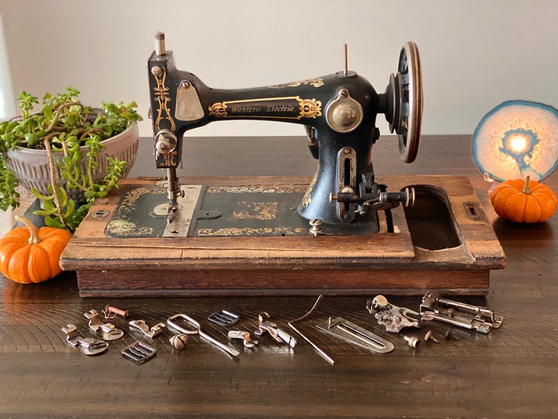 Vintage Western Electric Sewing Machine Late 1800s Early Etsy