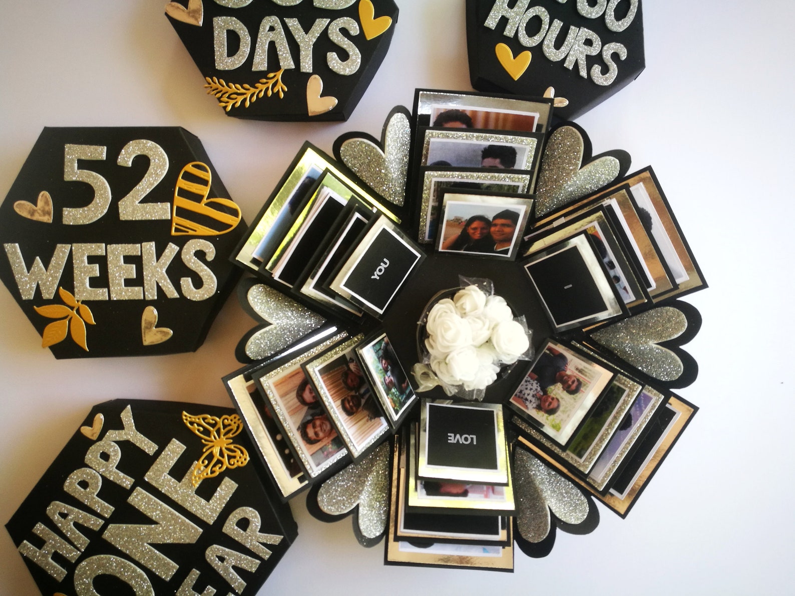 Anniversary EXPLOSION box Surprise EXPLODING box Magic photo Etsy