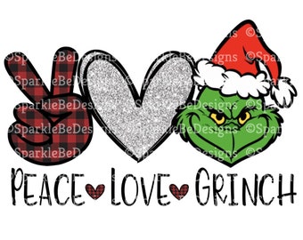 Download Peace Love Grinch Etsy