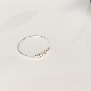 Sterling silver fidget ring, spinning ring for anxiety ADHD SEN, spinner ring, best jewellery gift, stress relief