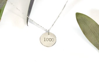 Collar de celebración de lactancia materna de 1000 días