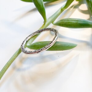 Abstract hearts handmade sterling silver ring