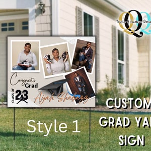 Custom Graduation Yard Signs, Grad Yard Sign, Class of 2023