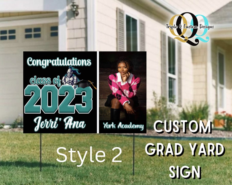 Custom Graduation Yard Signs, Grad Yard Sign, Class of 2023 - Etsy
