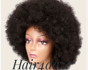 Wigs for Black Women,Afro Curly Wigs,Curly Afro Wig,Afro Halloween Wig,Kinky Curly Synthetic Wig,Kinky Afro Wigs,Afro Puff Wig,Afro Drag Wig