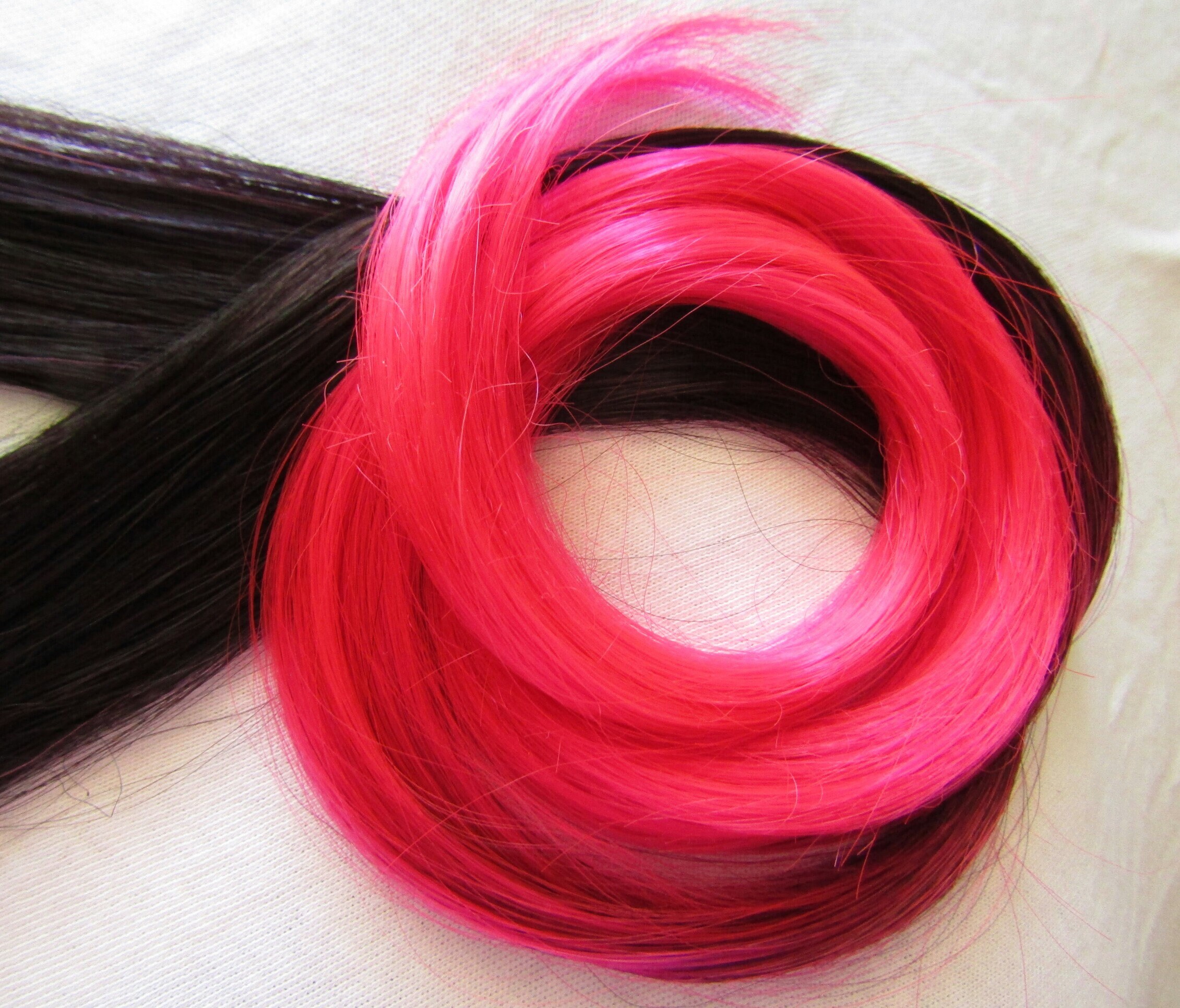 Pink Hair Extensions,Clip in Hair Extension,Unicorn Hair Extensions