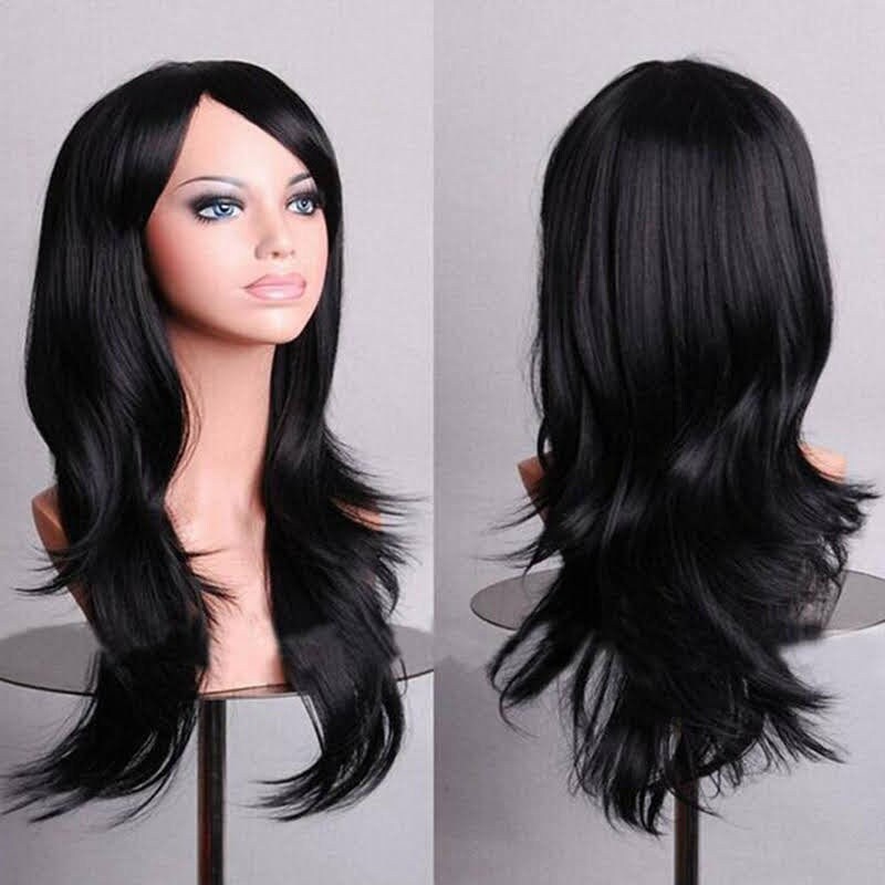 Emo Wig. Wigs with Bangs. Black Emo Hair Wig. Wigs for White Etsy