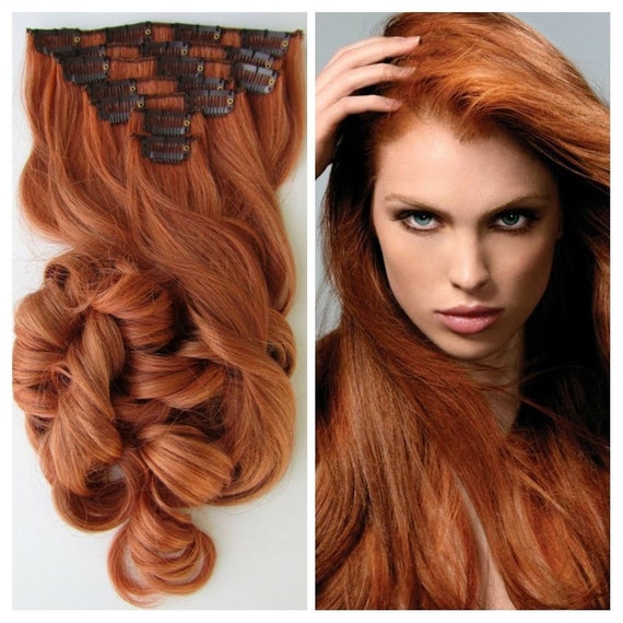 Wedding Hair Extensionsnatural Red Human Hair - Etsy Wedding Hair Extensionsnatural Red Human Hair - Etsy