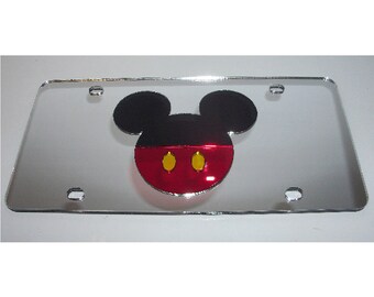 Topolino ispirato a specchio acrilico laser taglio targa NUOVO!!