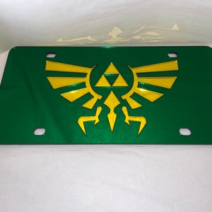 Video Game Inspired Acrylic Mirror License Plate