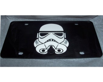 Trooper Inspired Cut Acrylic License Plate! Brand New!!