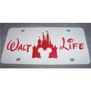 Walt Life inspiriert funkeln Acryl Laser geschnitten Nummernschild NEU!!