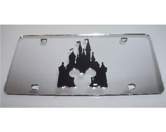 Princess Castle Acrilico Specchio Laser Cut Targa NUOVO!!