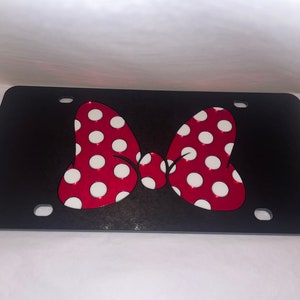 Plaque d'immatriculation avant ! Nouveau ! Noir, blanc et rouge !